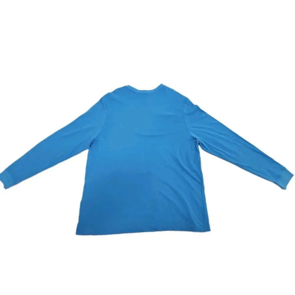 NIKE DRI-FIT JUST DO IT LIGHT BLUE ATHLETIC MEN’S Jersey Pullover Mens 3XL GYM